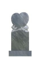 Мраморный памятник (сердце с розами) 100х45