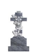Мраморный памятник (крест с розами) 100х45