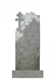 Мраморный памятник (крест с розами) 110х45
